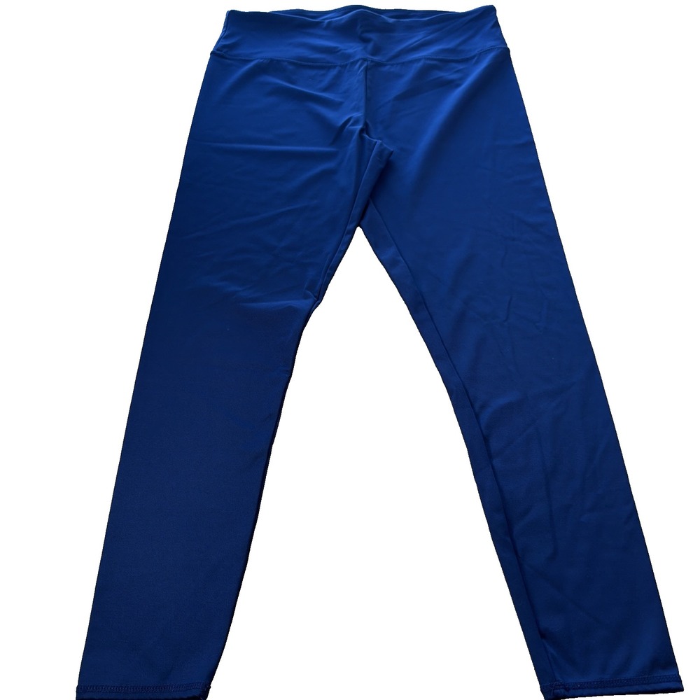 S8- Womens Size Large Maurice's Capri Navy‎ Blue Leggings